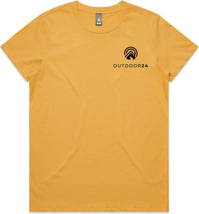 OUTDOOR24 Staple SS T-Shirt Mustard Small