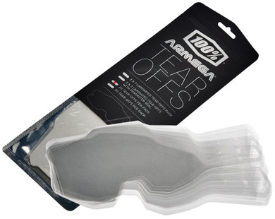 100% Armega Goggles Standard Tear-Offs 20 Pack