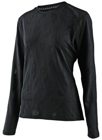 Troy Lee Designs Lilium Jacquard Womens LS Jersey Black