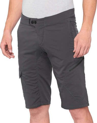 100% Ridecamp Shorts Charcoal