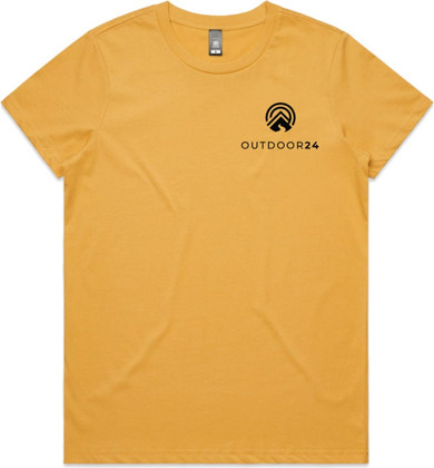 OUTDOOR24 Maple SS Womens T-Shirt Mustard Medium