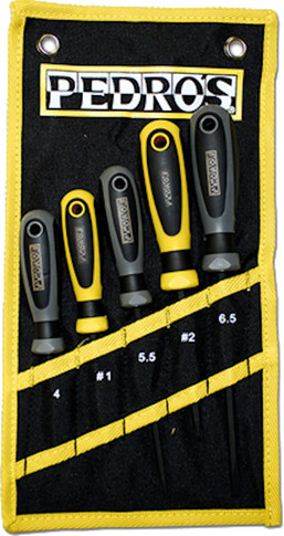 Pedros 5 Piece Screwdriver Set w/Pouch