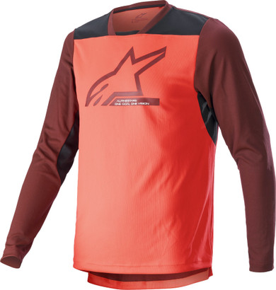 Alpinestars Drop 6.0 v2 LS Jersey Coral Fluro Black