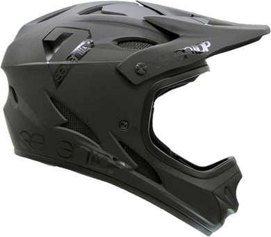 Seven iDP M1 Full Face Helmet Matte Black-Gloss Black