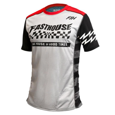 Fasthouse Youth Classic Velocity SS Jersey Silver/Indigo