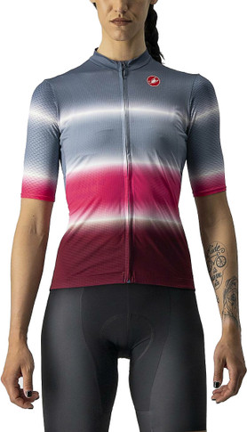 Castelli Dolce SS Womens Jersey Light Steel Blue/Bordeaux 2022