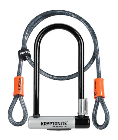 Kryptonite Kryptolok Series 2 U-Lock & 4ft Kryptoflex Cable