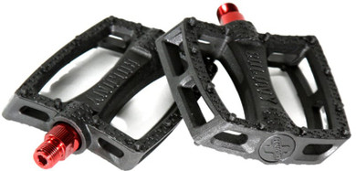 Colony Fantastic 9/16" Plastic Pedals Black/Red