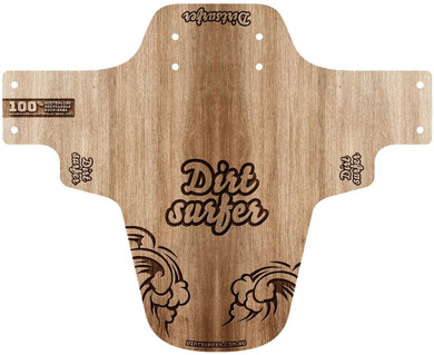 Dirtsurfer Mudguard Wood Cut Logo