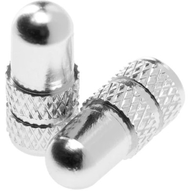 Deity Presta Valve Cap Pair Silver