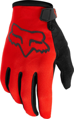 Fox Youth Ranger Gloves Fluro Red