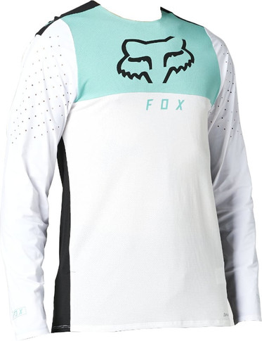 Fox Flexair Delta LS MTB Jersey White 2021