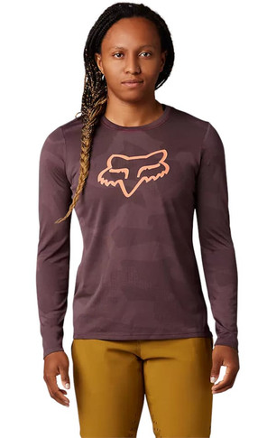 Fox Ranger LS Womens Jersey Dark Maroon 2022