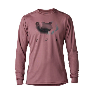 Fox Ranger Dayto Mens MTB LS Jersey Cordovan 