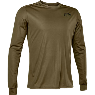 Fox Ranger Font Olive Green MTB LS Jersey L