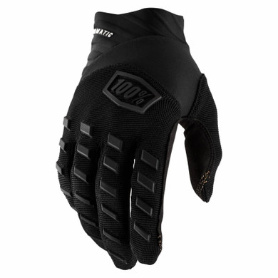 100% Airmatic MTB Gloves Black/Charcoal Small