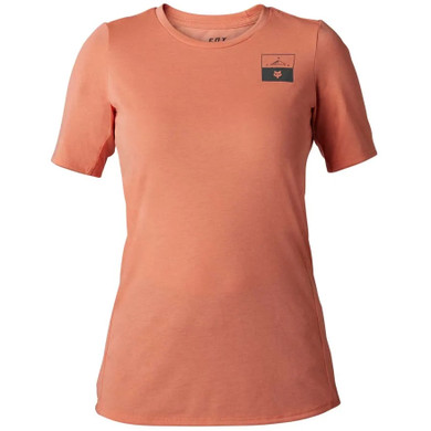 Fox Ranger Dri-Release Fract Womens MTB SS Jersey Salmon