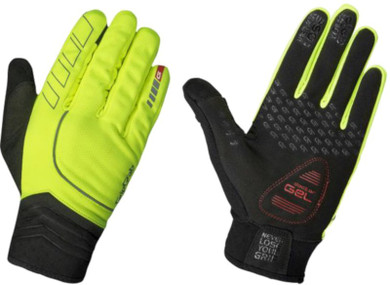 GripGrab Hurricane Windproof Midseason Gloves Hi-Vis Yellow