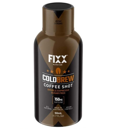 Fixx Nutrition Cold Brew Coffee Shot Bottle Sugar Free 50mL