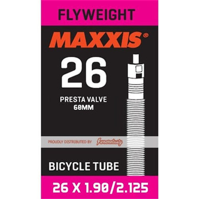 Maxxis Fly Weight 60mm Presta Valve Tube 26x1.90-2.125"