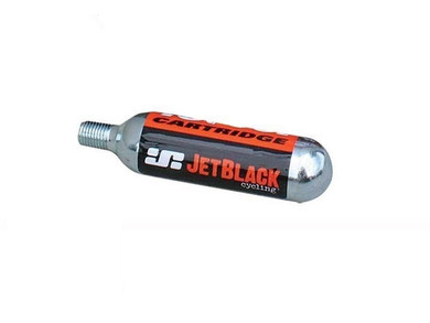 Jet Black Threaded C02 Cartridge 16g