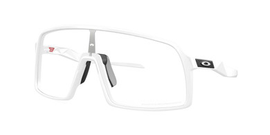 Oakley Sutro Sunglasses Matte White w/ Clear Photochromic Lens