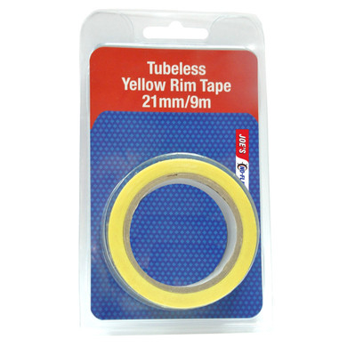 Joe's No-Flats Tubeless Yellow Rim Tape 9m x 21mm