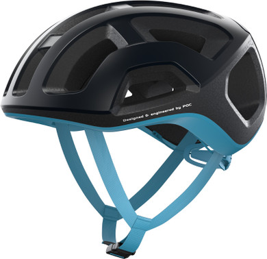 POC Ventral Lite Road Helmet Uranium Black/Basalt Blue Matte