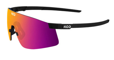 KOO Nova Sunglasses Black Matt (Fuchsia Mirror Lens)