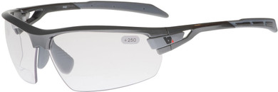 BZ Optics Pho Photochromic Bifocal +2.50 Glasses Graphite