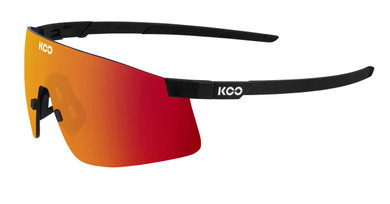 KOO Nova Sunglasses Black Matt (Red Mirror Lens)