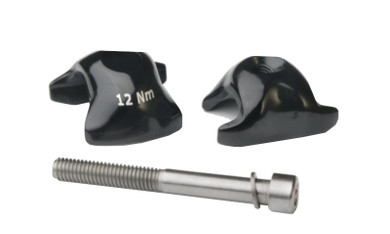 Ritchey Alloy Seatpost Clamp Single Bolt for Carbon 7x9.6mm Rails Black