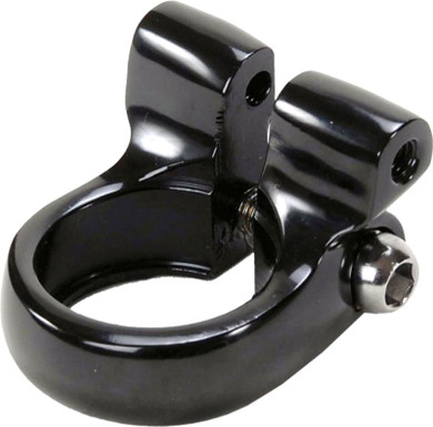 Rex Alloy 28.6mm Seat Clamp with Carrier Mounts Black