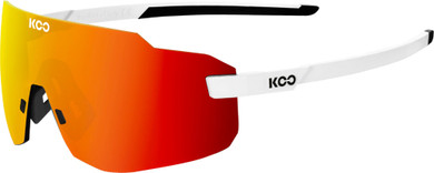 KOO Supernova Sunglasses White (Red Mirror Lens)
