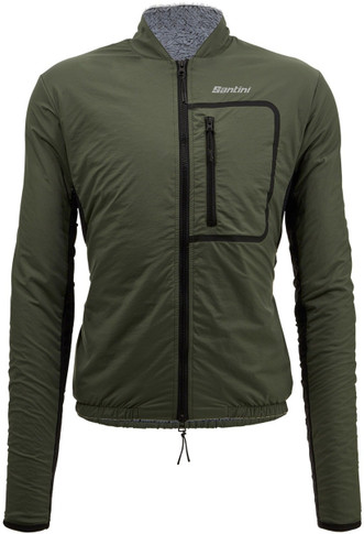 Santini SMS Alpha Trail Gravel Jacket Military Green 2023