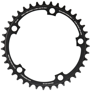 SRAM Red X-Glide Yaw 11S 130BCD Alloy Road Chainring Blast Black 39T