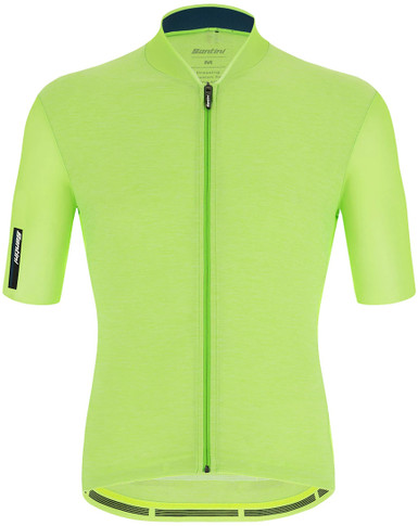 Santini SMS Colore Puro SS Jersey Fluro Green