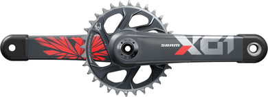 SRAM X01 Eagle DUB SupBoost X-Sync2 175mm Direct Mount 32T Crankset Oxy Red