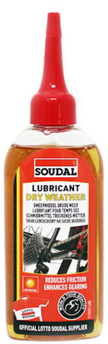 Soudal Bicycle Chain Dry Weather Lubricant 100mL