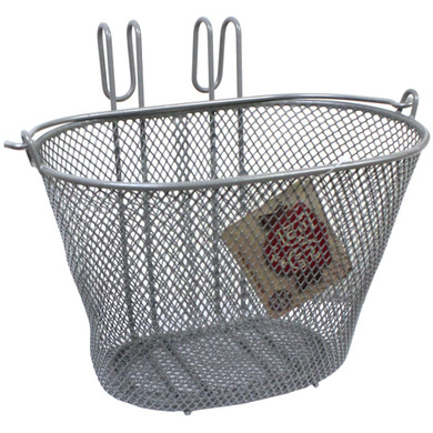 BC Wire Front Basket Silver Small