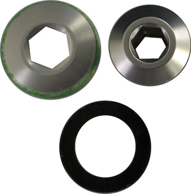 TRUVATIV GXP Self Extractor Cap and Crank Bolt M26/ M15 Silver