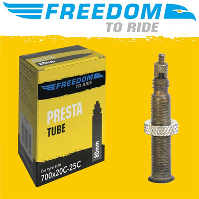 Freedom 80mm Presta Valve Tube 700x20/25C