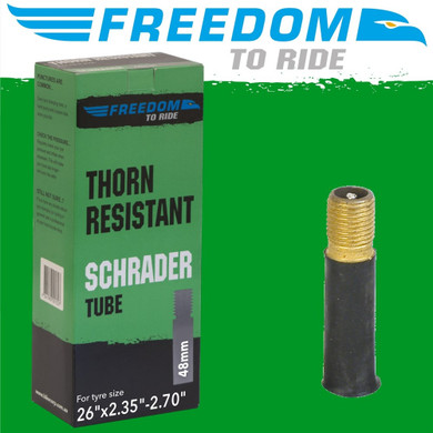 Freedom Thorn Resistant 26x2.2.35/2.70" 48mm Schrader Valve MTB Tube