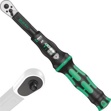 Wera A5 Click-Torque Wrench 1/4" Drive 2.5 - 25Nm