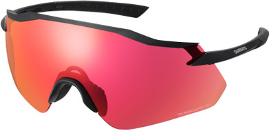 Shimano Equinox Sunglasses Matte Black w/ Red Ridescape Road Lens