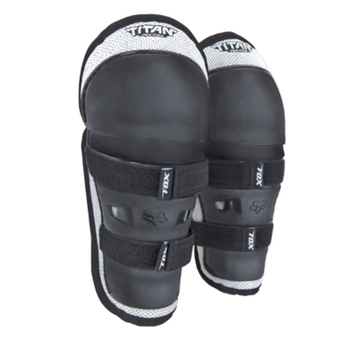 Fox Peewee Titan Knee/Shin Guard Black Silver