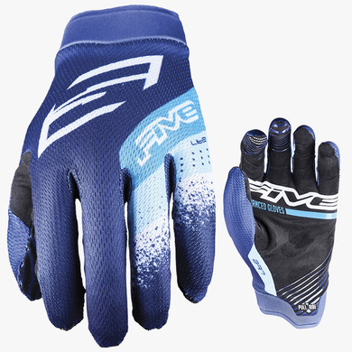 Five XR-Lite Gloves Stripes Blue MTB Glove