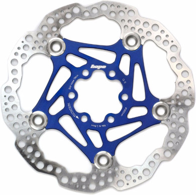 Hope 160mm Floating 6-Bolt Disc Rotor Blue