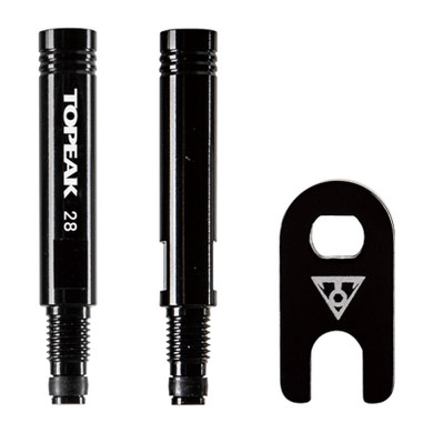 Topeak Two Piece Presta Valve Extender 28mm Black