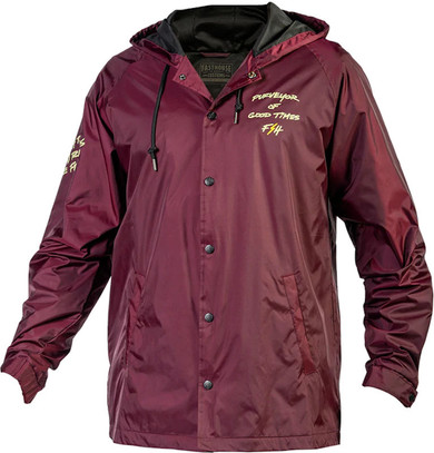 Fasthouse Venom Hooded Jacket Maroon 2022